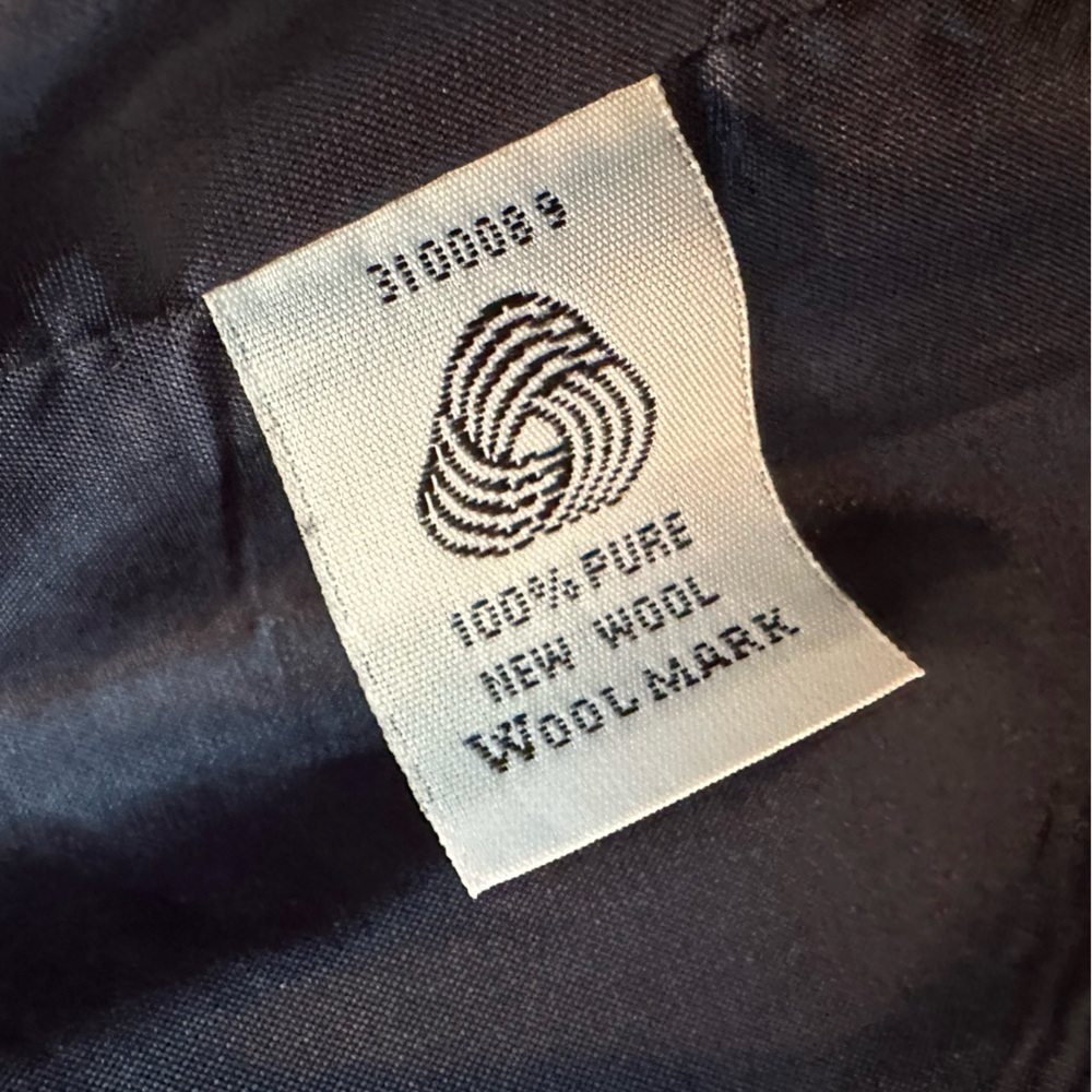Vintage Pendleton 100% Wool Zip Up Charcoal Gray Tweed Herringbone Jacket Size 6 - Picture 10 of 11